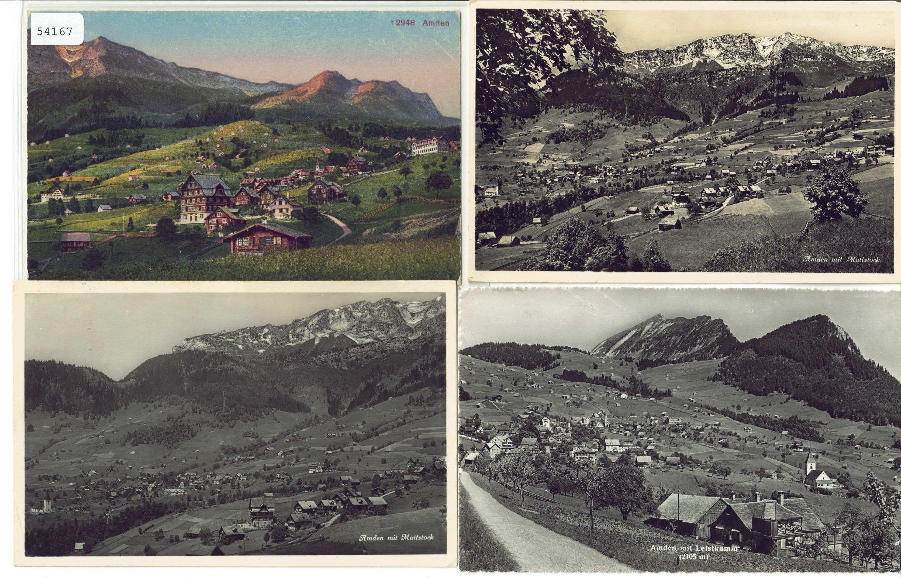Cartoline postali: 4 AK - Amden – Usato da Ettingen venduto da Kartenplanet