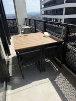 Maison du Monde table and chairs for balcony/garden