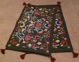 IKEA SKOGSKORN Kissenbezug mit Quasten, 40x65cm Neu