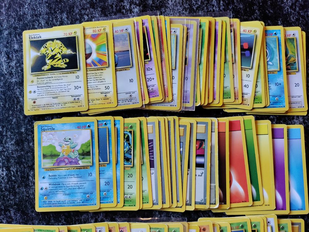 100 Deutsche Pokemon Karten Sammlung – Inkl. Vintage-Karten, Mind. 20 Jahre Alt