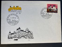Schweiz 1979 Sonderstempel Burgdorf jubila Marke+Cachet