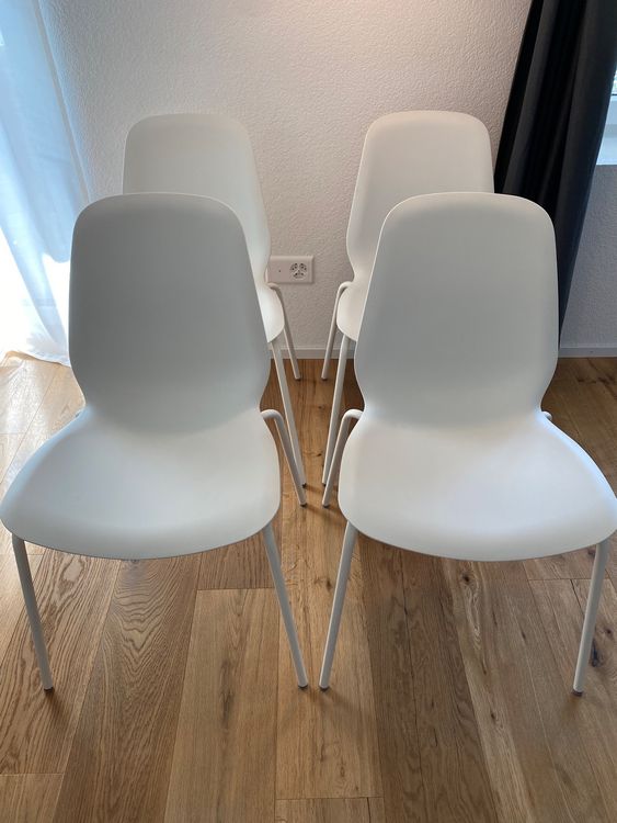 Weisse Stühle IKEA LIDÅS (4 Stück) Kaufen auf Ricardo