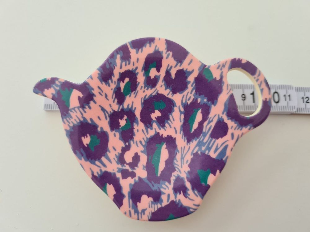 Cinf Keramik Teebeutelhalter Set Mit 4 Katzen-Motiven - Süße Untersetzer Für Gebrauchte Teebeutel