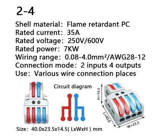 Componenti elettronici: Connecteur à sortie multiples 7 types Multiple Output Connec – Nuovo e nell'imballaggio originale da Delémont venduto da abonprix