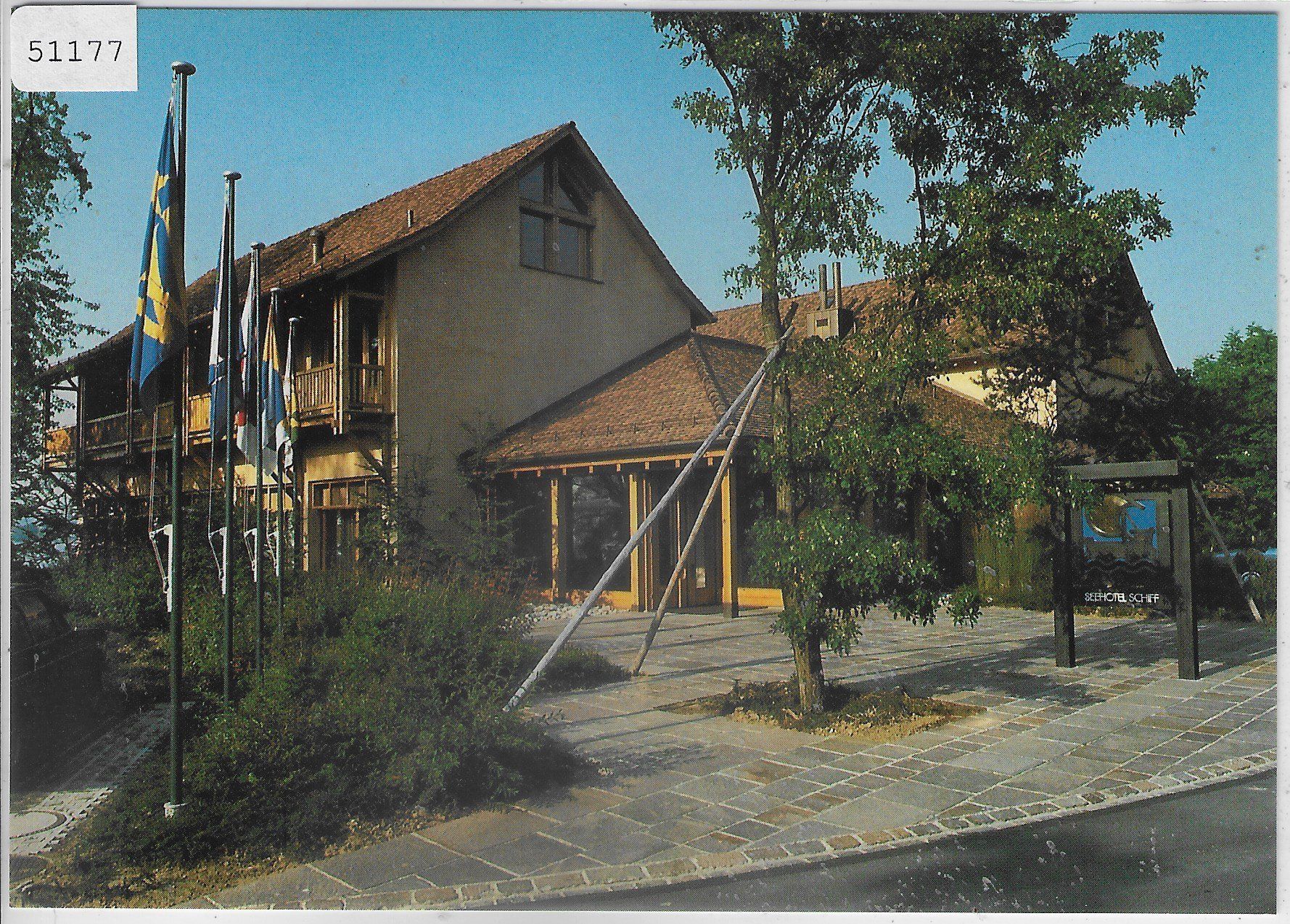Cartes postales: Seehotel Schiff - Mannebach – D'occasion à Ettingen par Kartenplanet