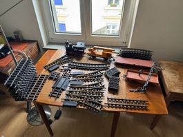 LGB Anlage Zug Wagen Gleise, Top Weichen