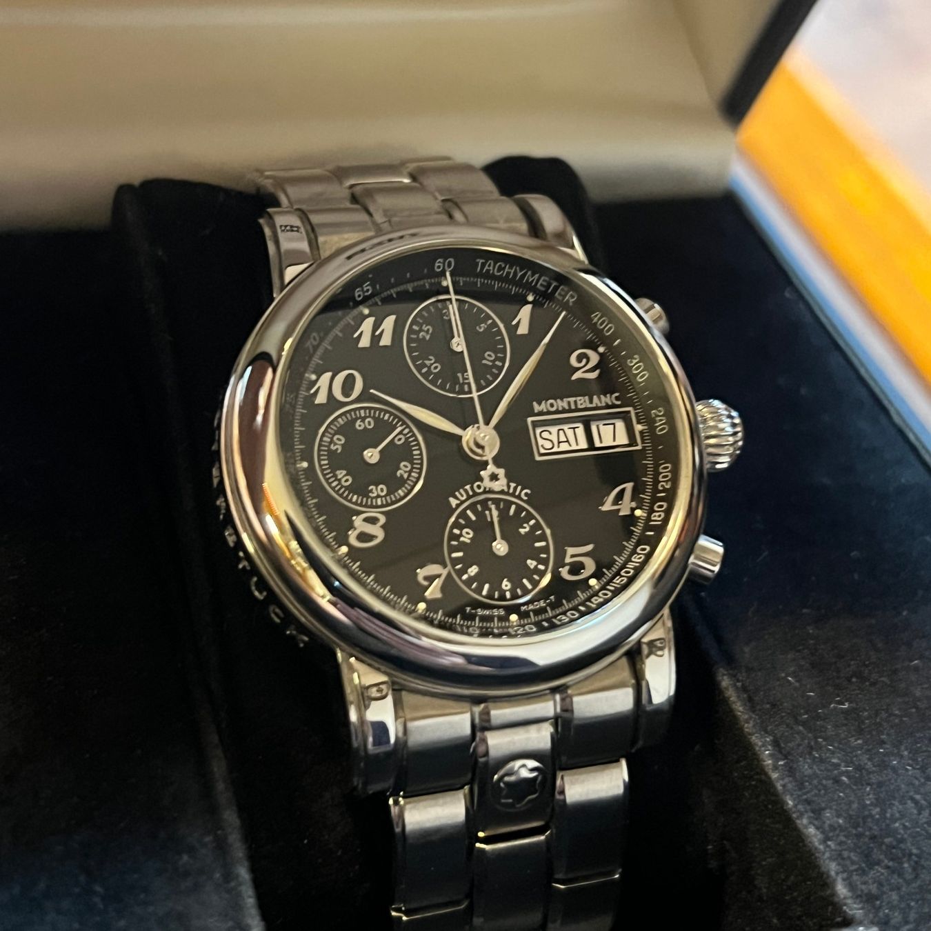 Montblanc Orologi: Montblanc Star Meisterstück Chronograph Automatic 7016 – Usato da Carouge GE venduto da Watchaser 1