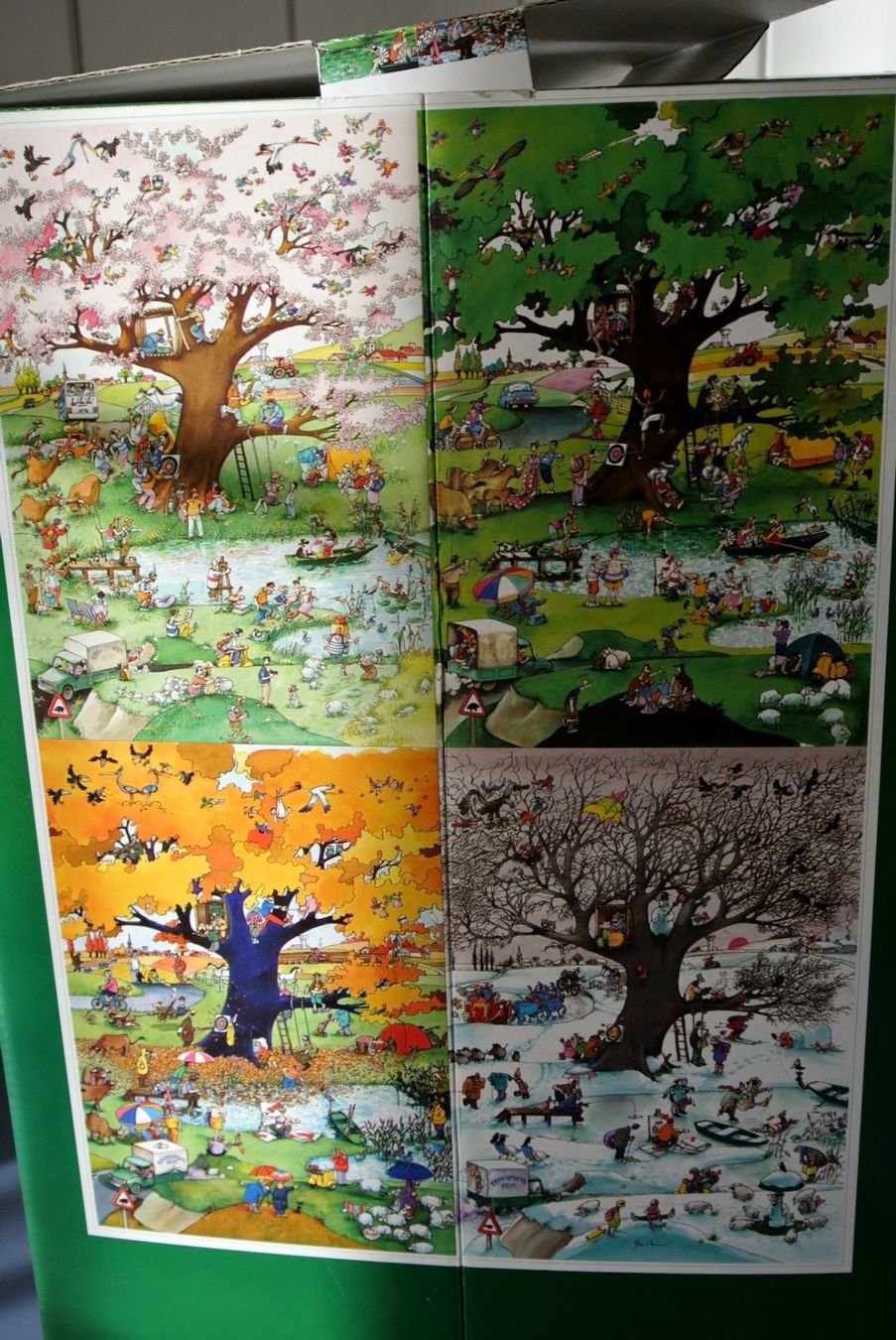 Heye Puzzles: HEYE # 29340 *4 Seasons Triangular 2000 Teile – D'occasion à Zell ZH par fossilchen 2