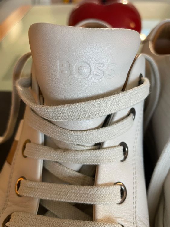 Basket cuir discount homme hugo boss