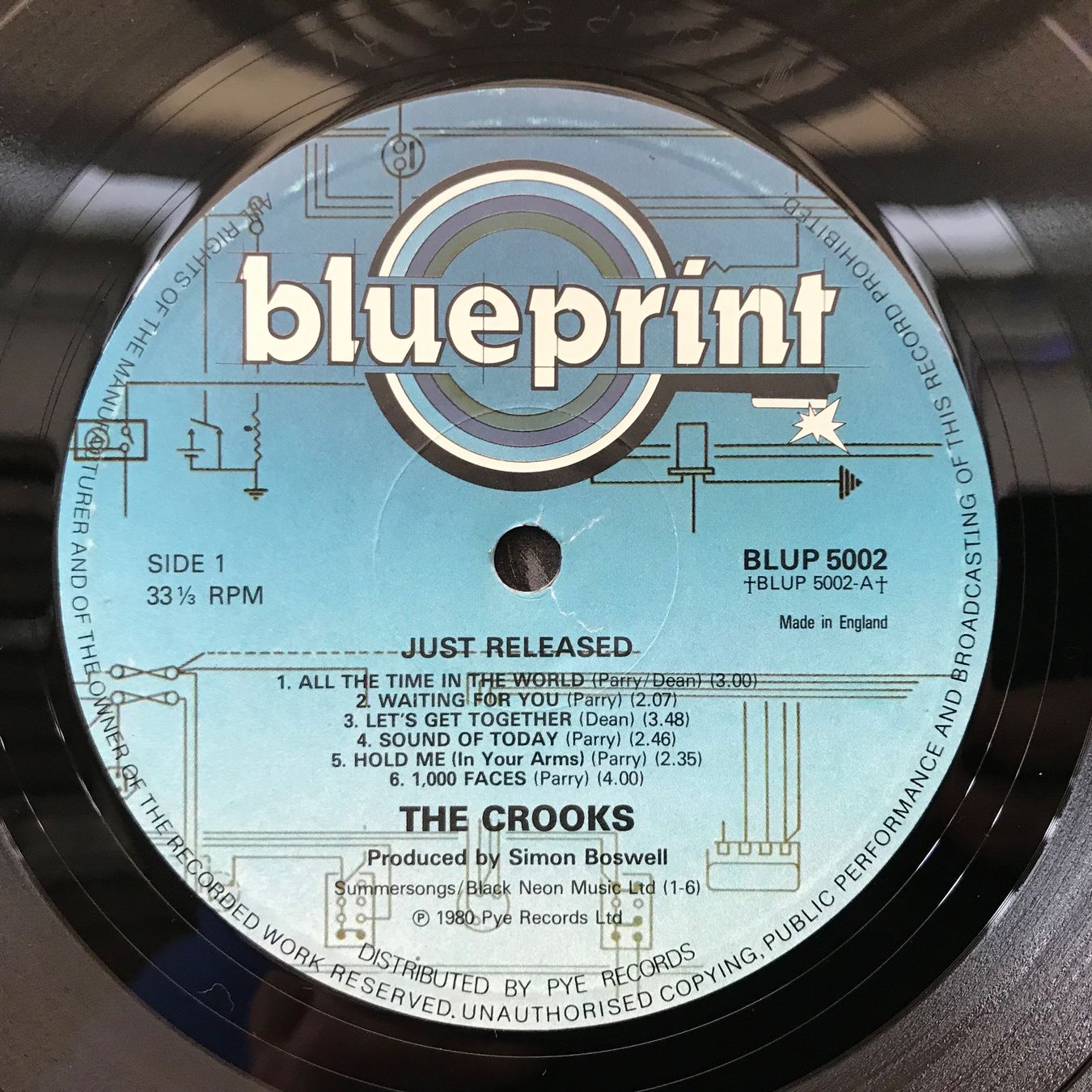 Vinyles: The Crooks - Just Released – D'occasion à Aesch BL par BlueMusicRecords 4