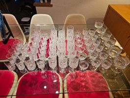 Service de 65 verres Cristal de Sarnen, Vintage 1970