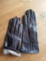 Damen Handschuhe Leder braun Grösse 7 NEU