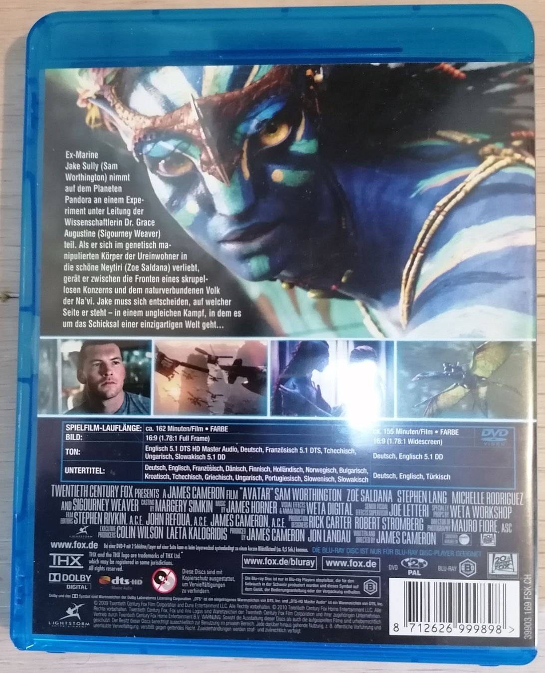 Tutti i DVDs: Avatar - Blu-ray + DVD Set – Usato da Oberurnen venduto da mackrokodile 1