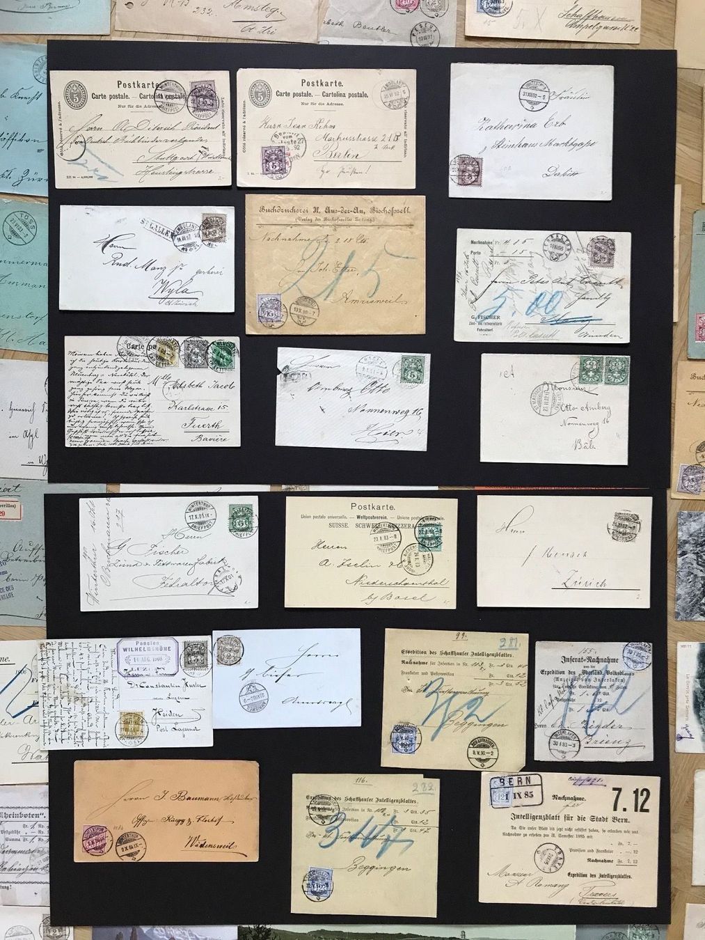 Tutti i francobolli: 61 Couverts/Karten m Ziffermuster ab1882 – Usato da stäfa venduto da brandy66 2
