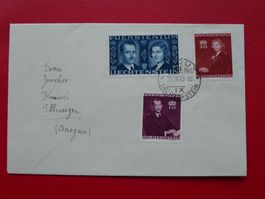 1943, sauberer Satzbrief (Liechtenstein), entwertet: VADUZ