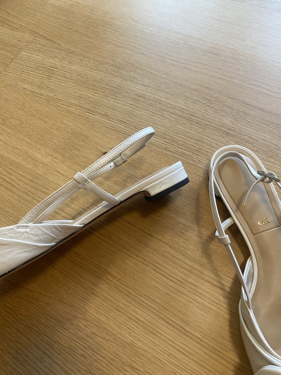 Damenschuhe: Flat Slingback Charles & Keith, creme weiss, Gr. 41 – Neu und originalverpackt aus Emmenbrücke von Leeaa.b 3