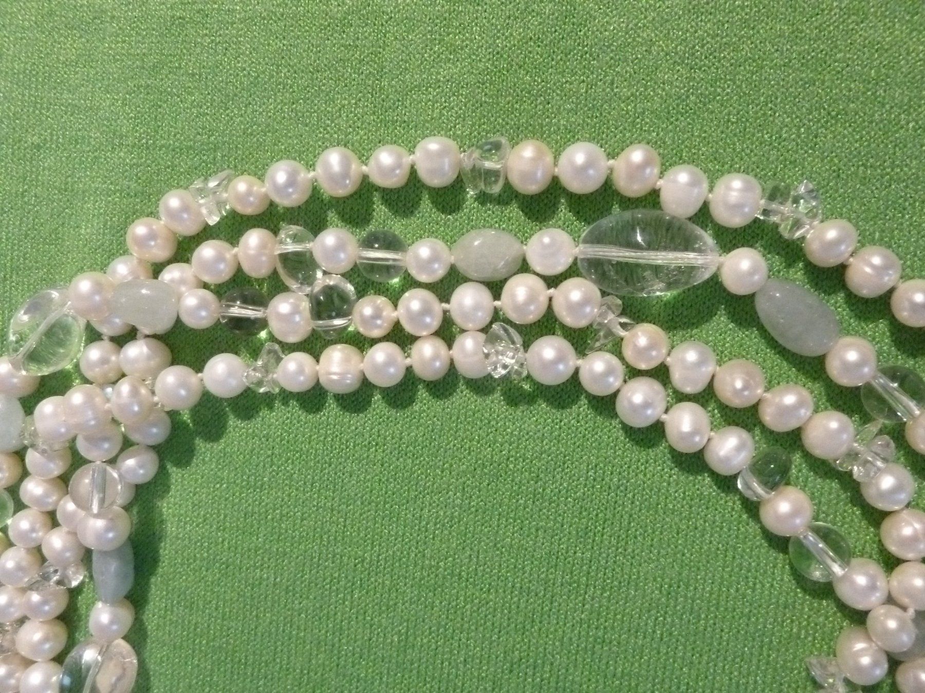 Catenine: Schmuck Perlen Kette Aquamarin,  Perlen, Bergkristall – Nuovo (secondo la descrizione) da Meiringen venduto da Lifestyle55 1