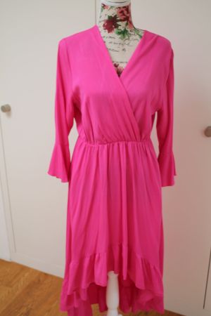 Pinkes Vokuhila-Kleid ☆  Boho Vintage ZEBRA