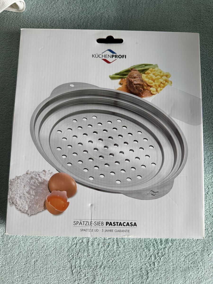 Elettrodomestici da cucina: Küchenprofi Spätzle-Sieb Pastacasa neu – Nuovo e nell'imballaggio originale da Basel venduto da ayg_5xxk 1
