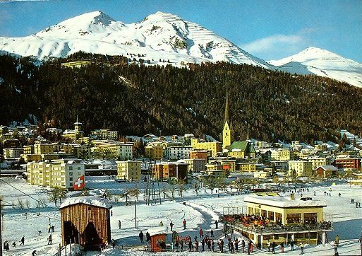 Ansichtskarten: DAVOS Luftseilbahn, Skilift – Gebraucht aus Jona von philajona