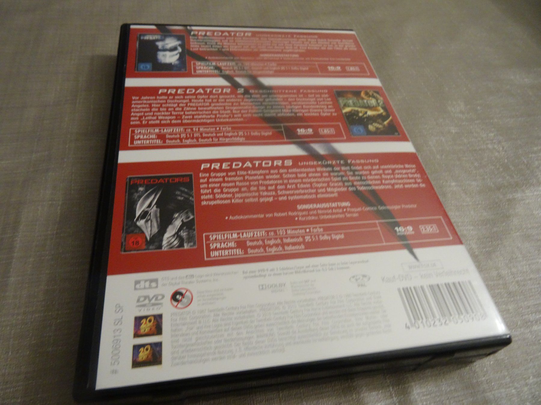 Tutti i DVDs: Predator Collection DVD – Usato da Olten venduto da Disc-Verkauf 1