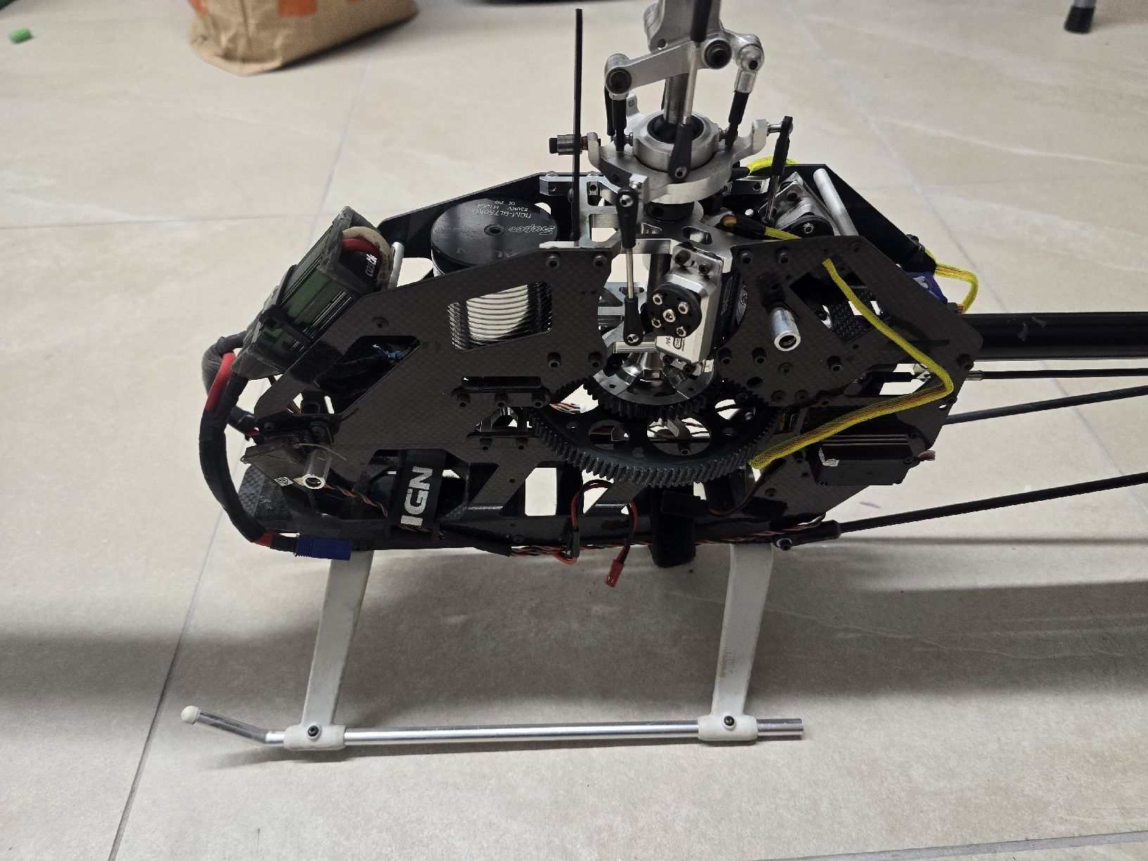 Set Ricambi Per Elicottero RC – Pale, Coda, Barre E Decorazioni – Colore Giallo – Kit Fai-da-te Per Riparazioni - 3