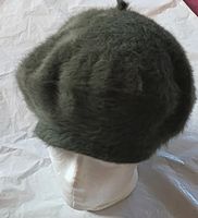 Béret Kangol vintage angora laine, T.U kaki UK Made