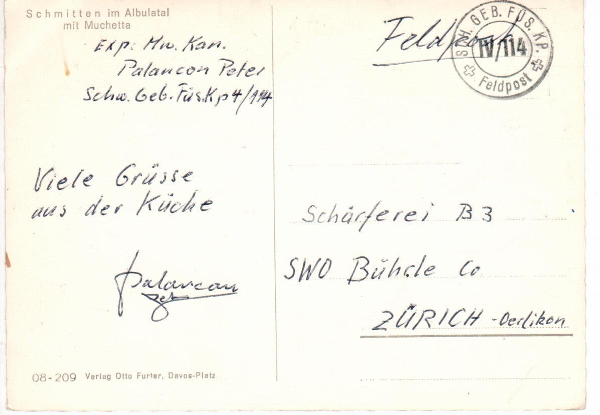 Cartoline postali: Schmitten im Albulatal – Usato da Wolhusen venduto da Curver9 1