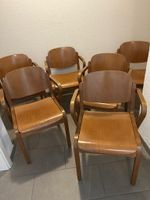 6 Chaises scandinaves design avec accoudoir/empilables