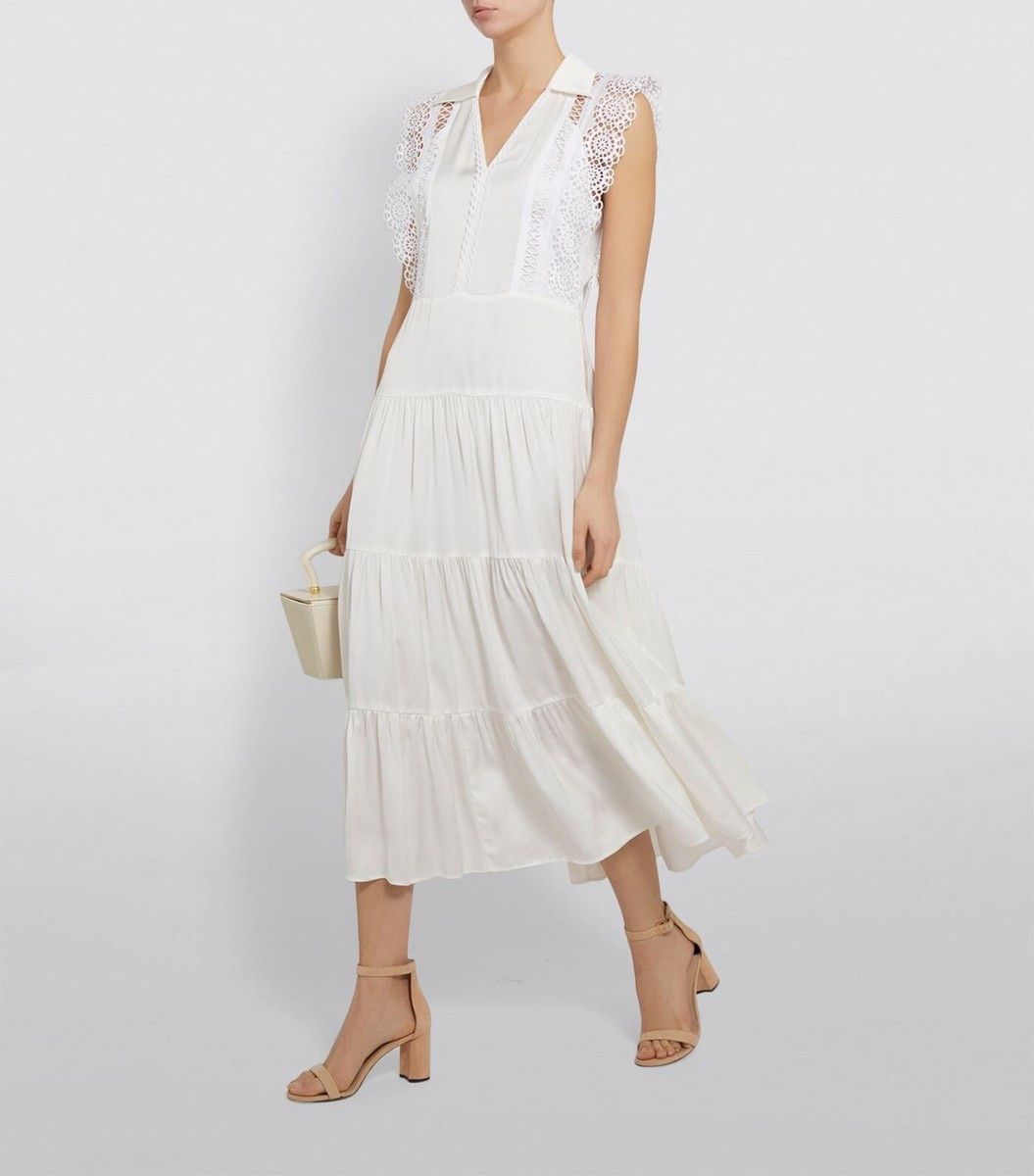 Sandro Kleider: Sandro Viscose Midi Dress – Gebraucht aus St.Josefen von lop_lh8d