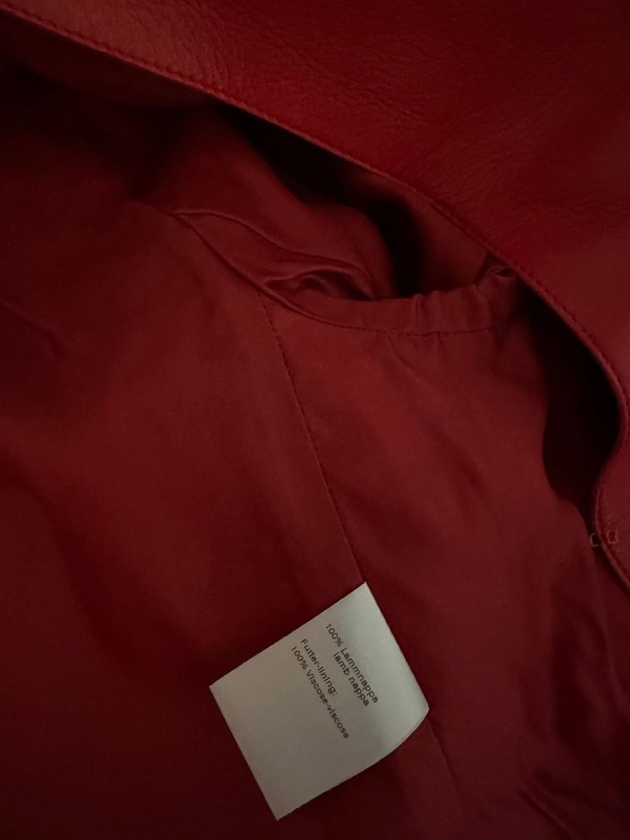 Akris Giacche: Rote Akris Lederjacke, Gr. 38 – Nuovo (secondo la descrizione) da Binningen venduto da Yuliya15 7
