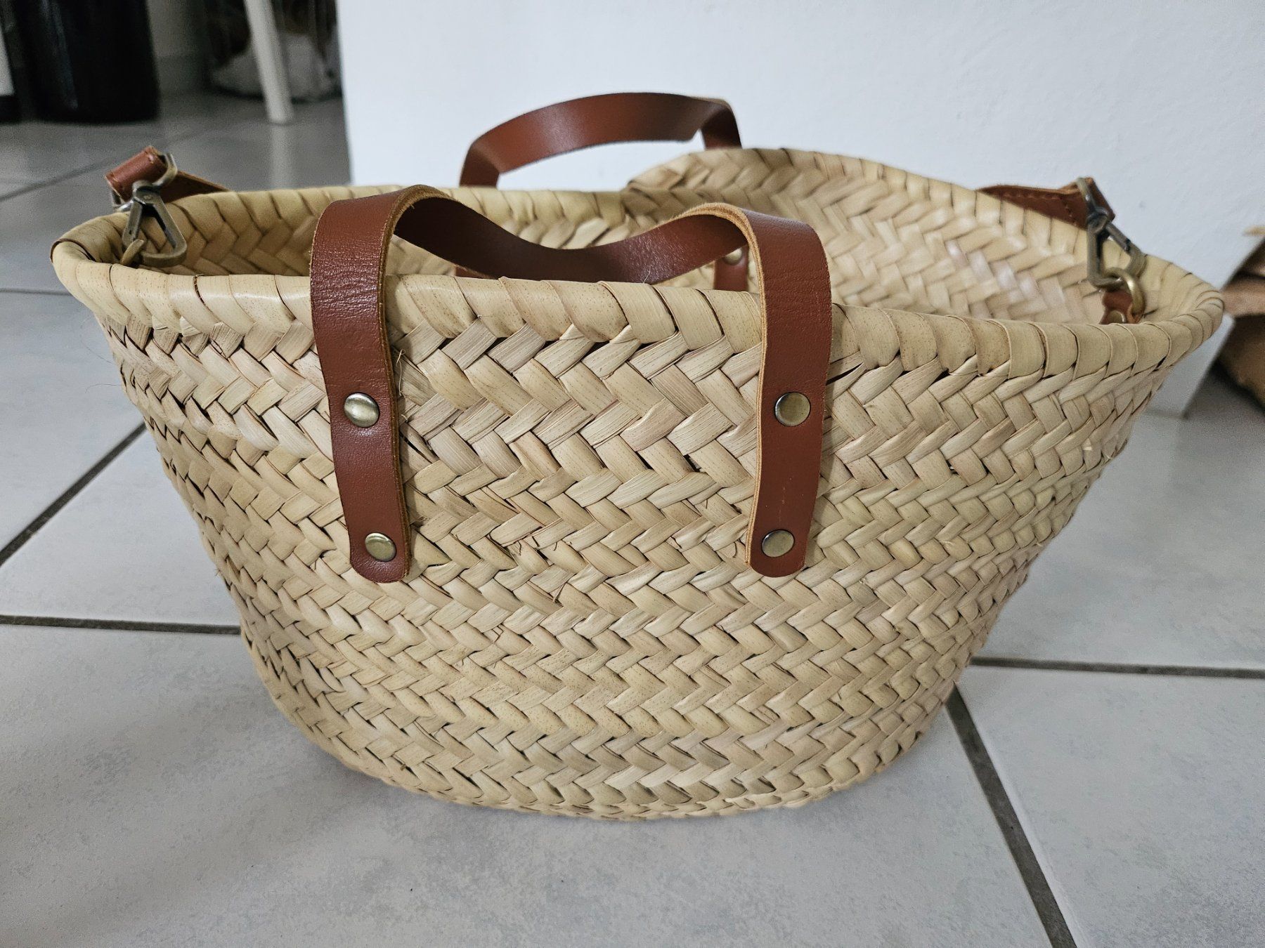 Borse da donna: Korbtasche klein mit Lederdetails – Usato da Flüelen venduto da fabiablip 1