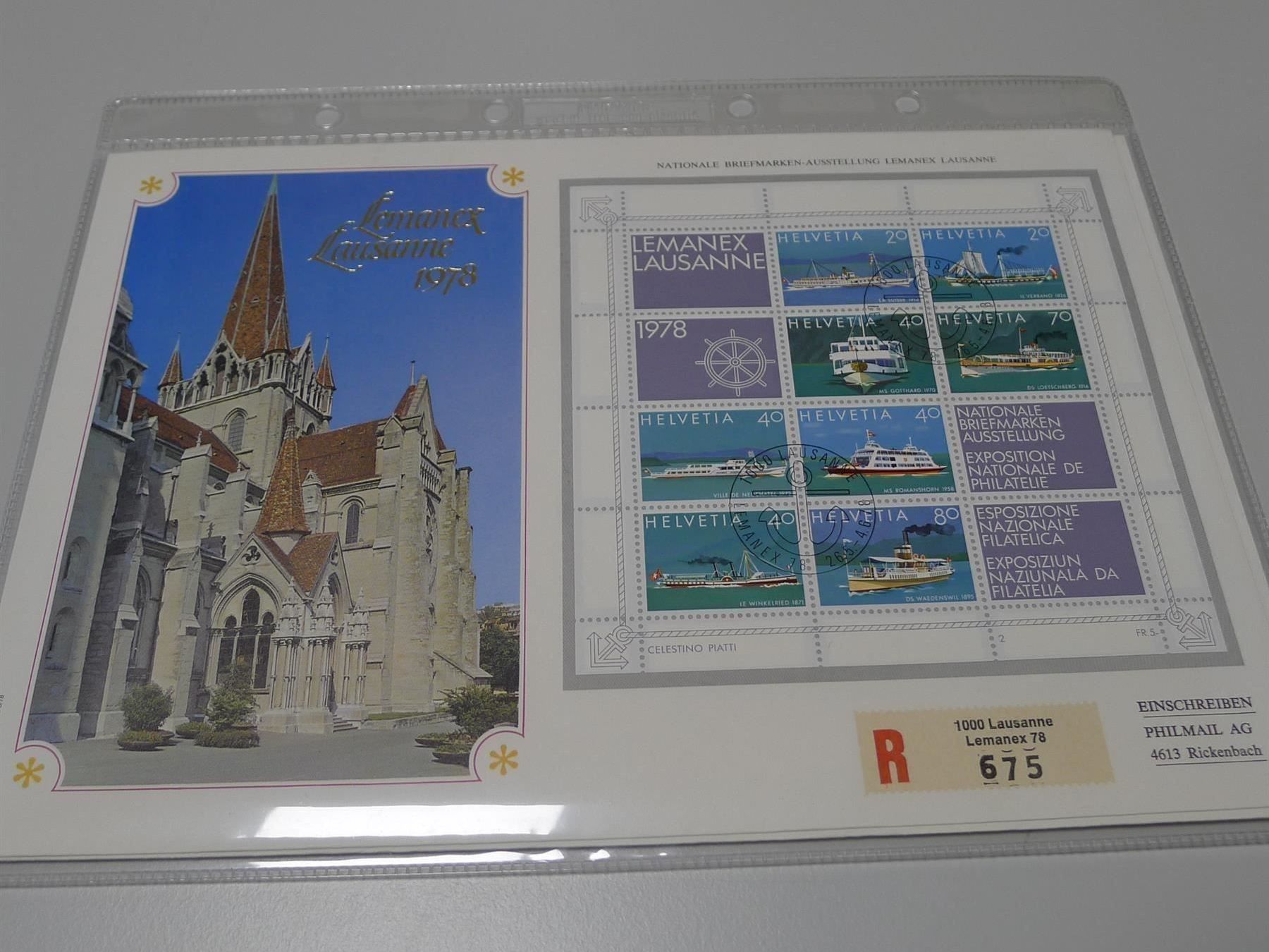 Alle Briefmarken: 1978: 4 Briefe Luxus, mit Blocks, günstig ! – Gebraucht aus Sursee von Luzernerraute 2