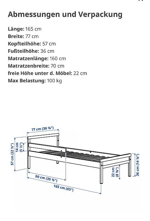 Betten: Kinder Bett – Gebraucht aus Winterthur von Berkal 1