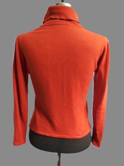 Pullover & Sweatshirts: Gr. 38 Kaschmir Seide Rollkragen Pulli rost-orange s. Masse – Gebraucht aus Basel von FRAU.ZAUBER.MOND 2