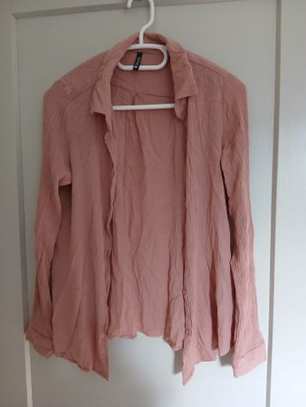 Damen Bluse  rosa langarm Grösse S/M guter Zustand