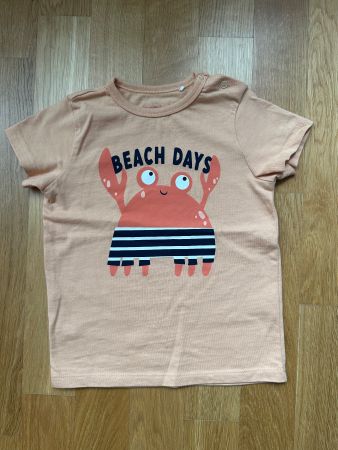 Sommerliches Baby T-Shirt mit Krabben-Motiv, Gr. 86/92