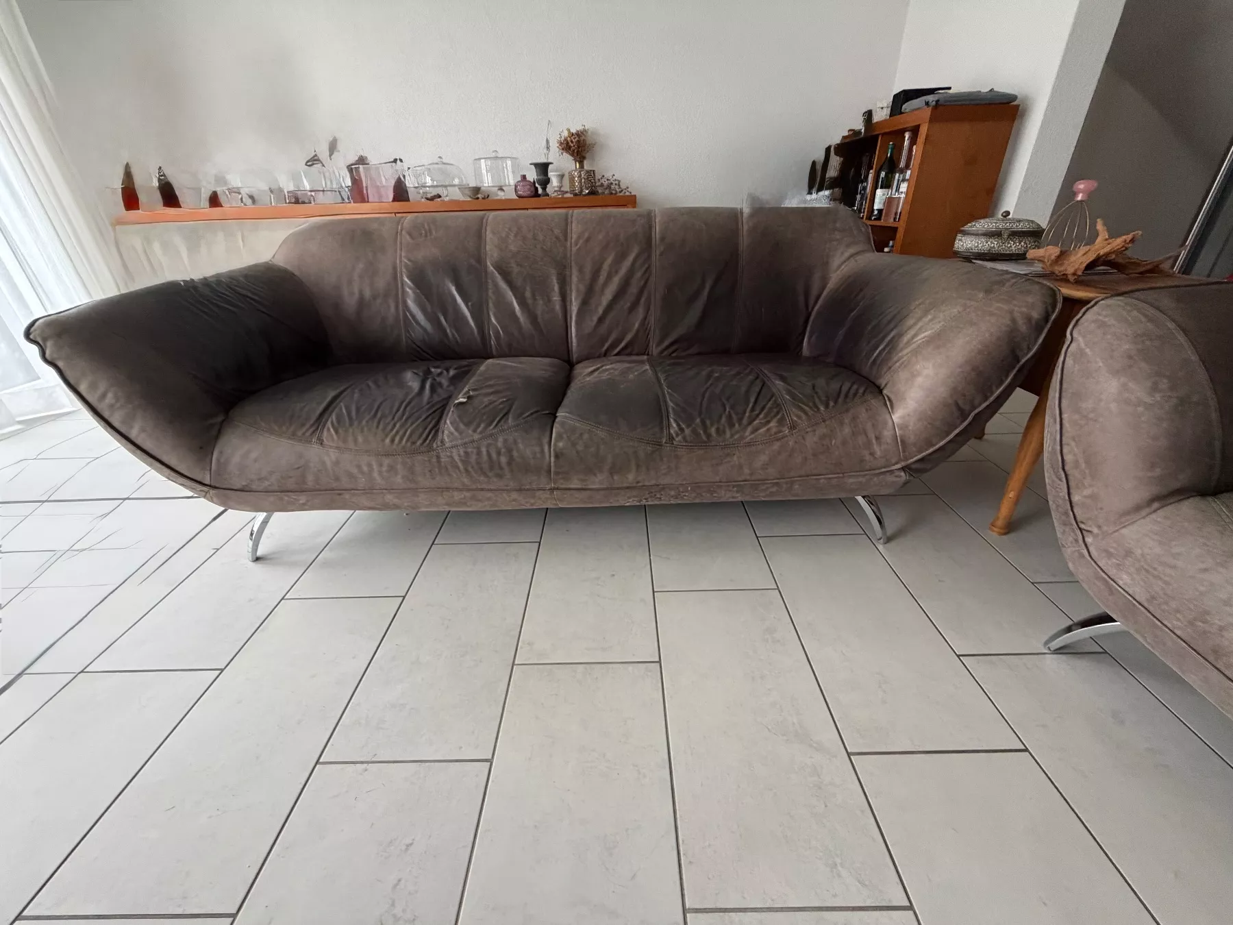 Divani: Sofa Leder braun – Usato da Strengelbach venduto da fiore6 2