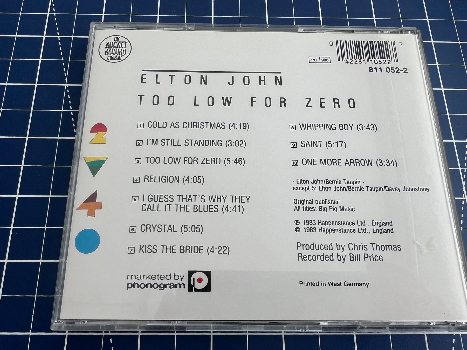 CDs: Elton John – Too Low For Zero – Gebraucht aus st.gallen von sophiephie 2