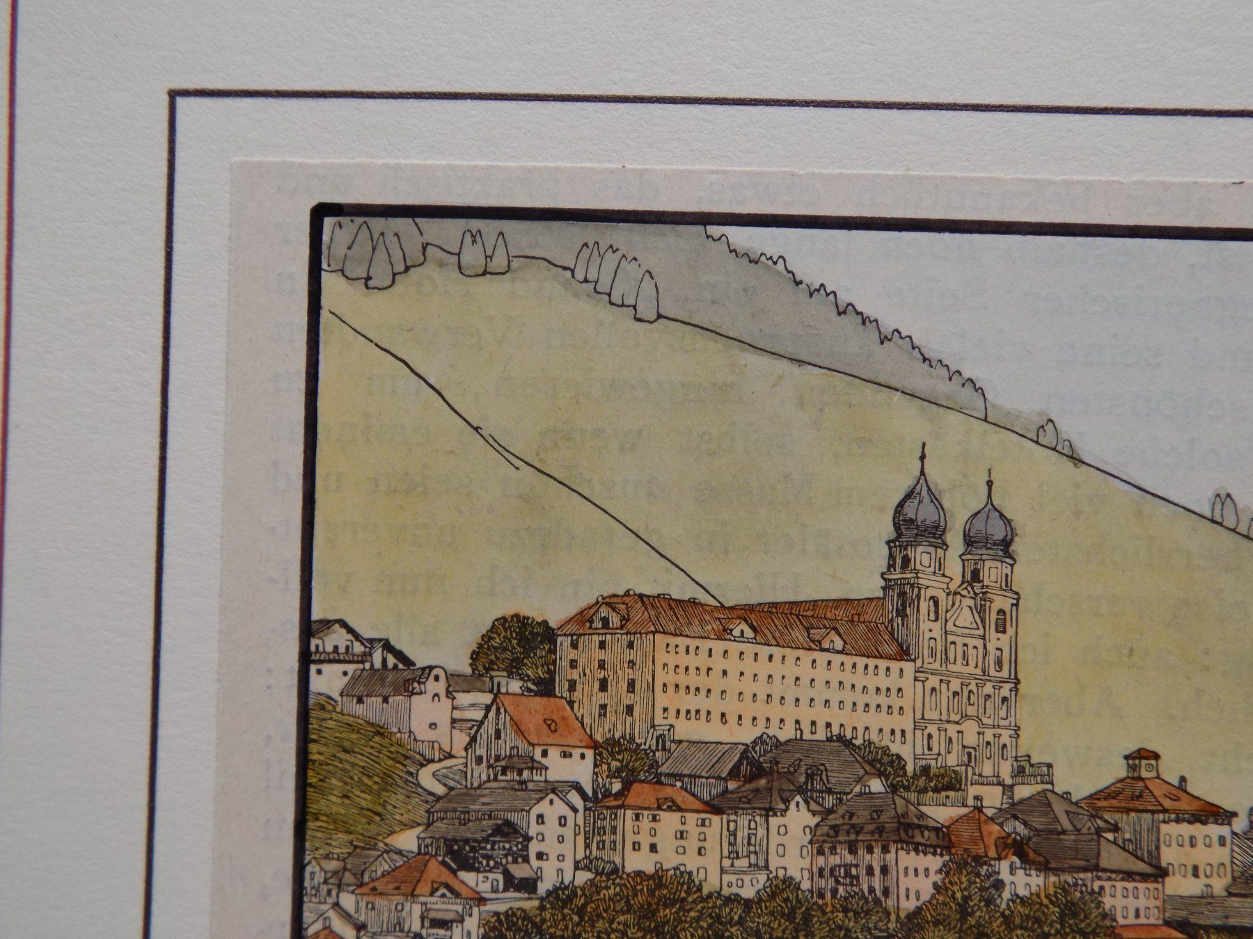 Incisioni: Disentis Kloster koloriert – Usato da Risch venduto da Rischli15 3