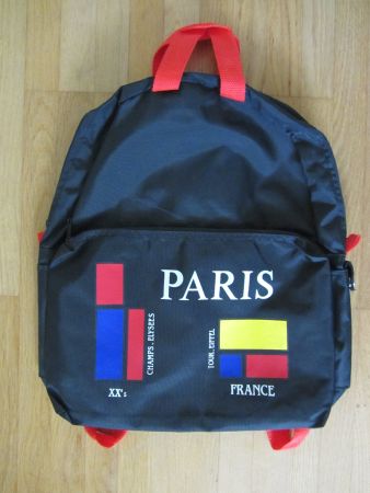 Vintage Rucksack France Paris Champs Elysees Tour Eiffel