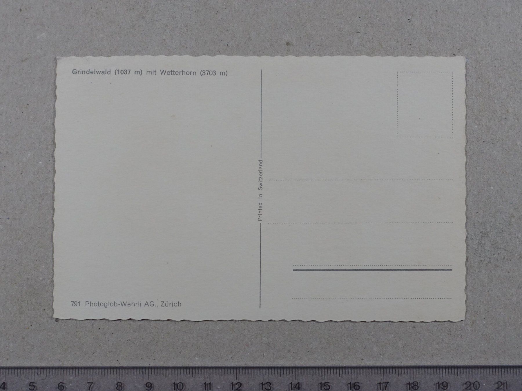 Cartoline postali: Grindelwald, Wetterhorn – Usato da Lenzburg venduto da fh1 1