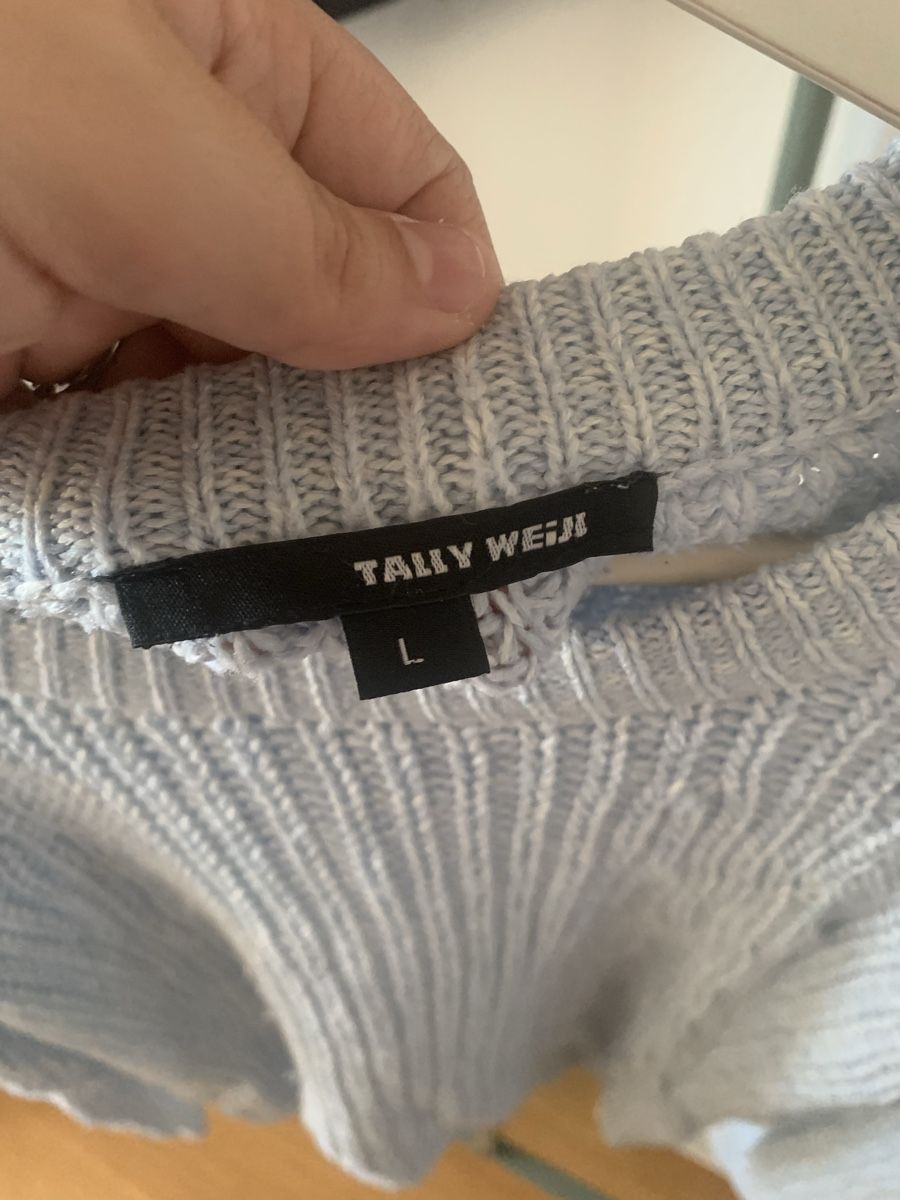 Pullover & Sweatshirts: Tally Weijl Strickpullover, hellblau, Gr. L – Gebraucht aus Basel von ari_xy65 1