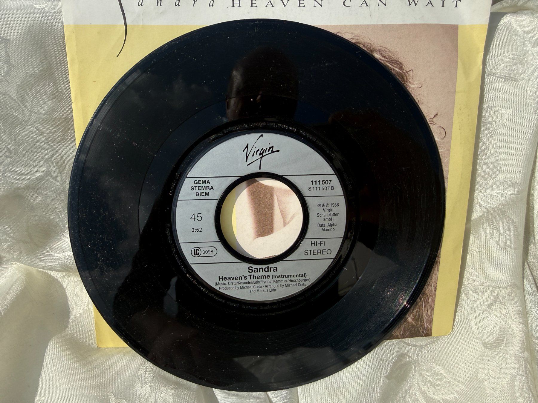 Dischi in vinile: SANDRA - HEAVEN CAN WAIT - 45-rpm-Schallplatte – Usato da Vacallo venduto da cri_229f 2