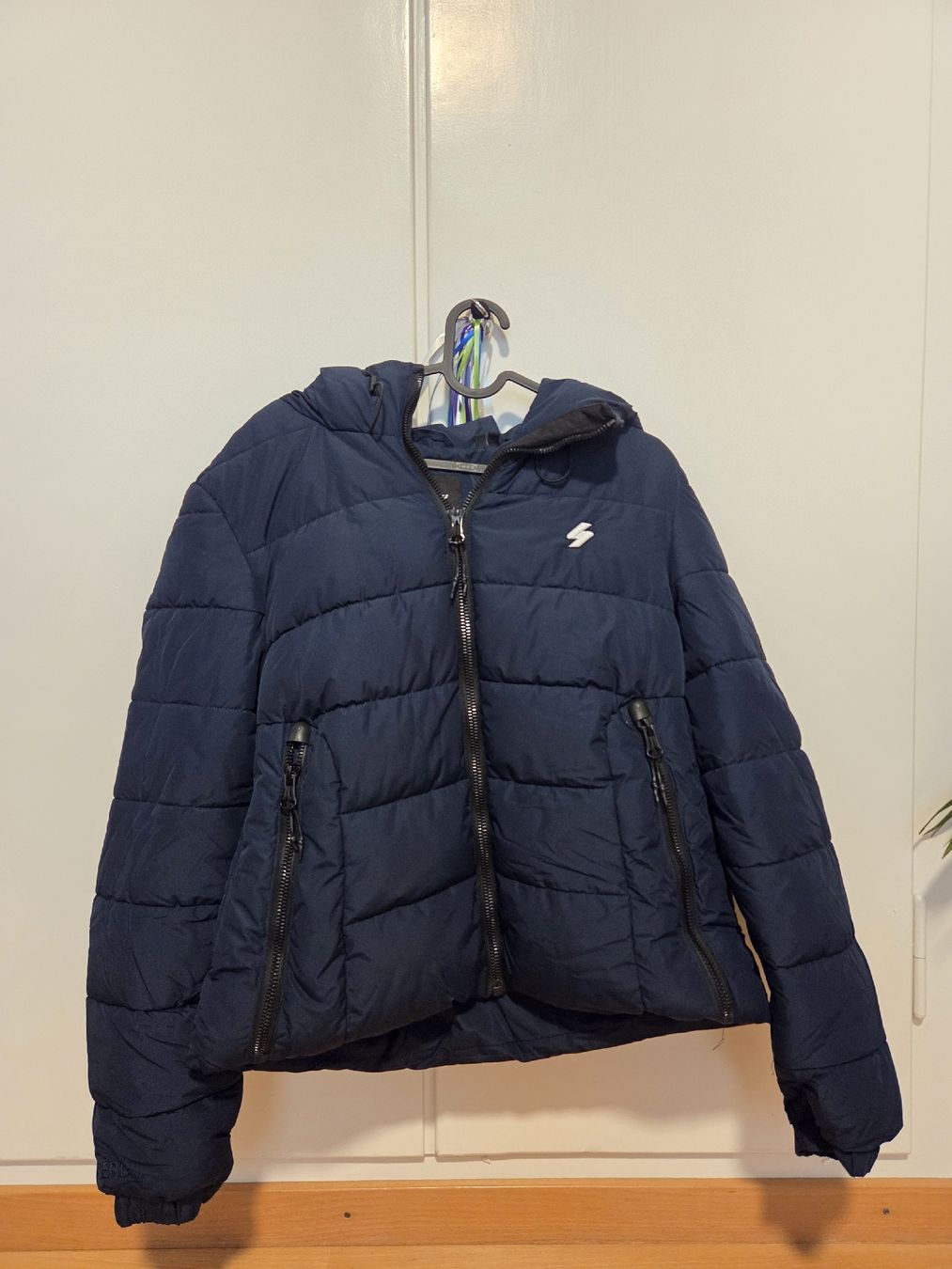 Superdry Giacche: Superdry Winterjacke, dunkelblau, Grösse 38 – Nuovo (secondo la descrizione) da Lenzburg venduto da schimmerli