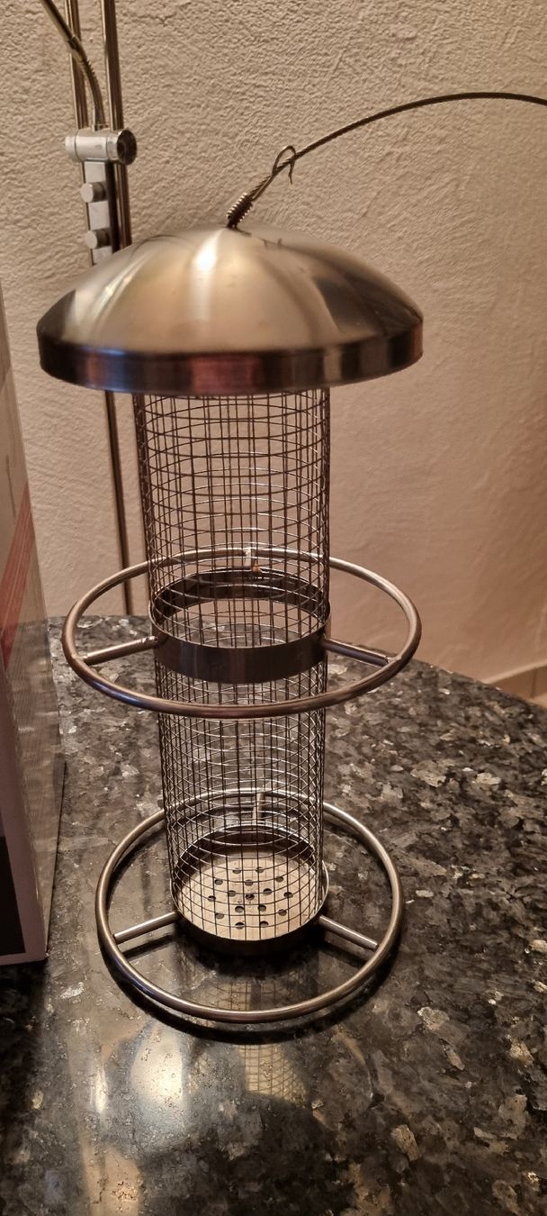 Casette per uccelli: Neue Belavi Vogelfutter-Station aus Edelstahl, Winterfutter – Nuovo (secondo la descrizione) da egliswil venduto da Maggy6 1