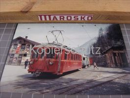 Echtfoto: Schwanden mit Sernftalbahn, ca 1968, Sernftalbahn