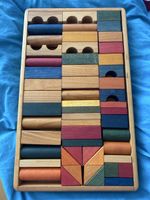 Blocchi di legno colorati gioco creativo per bambini