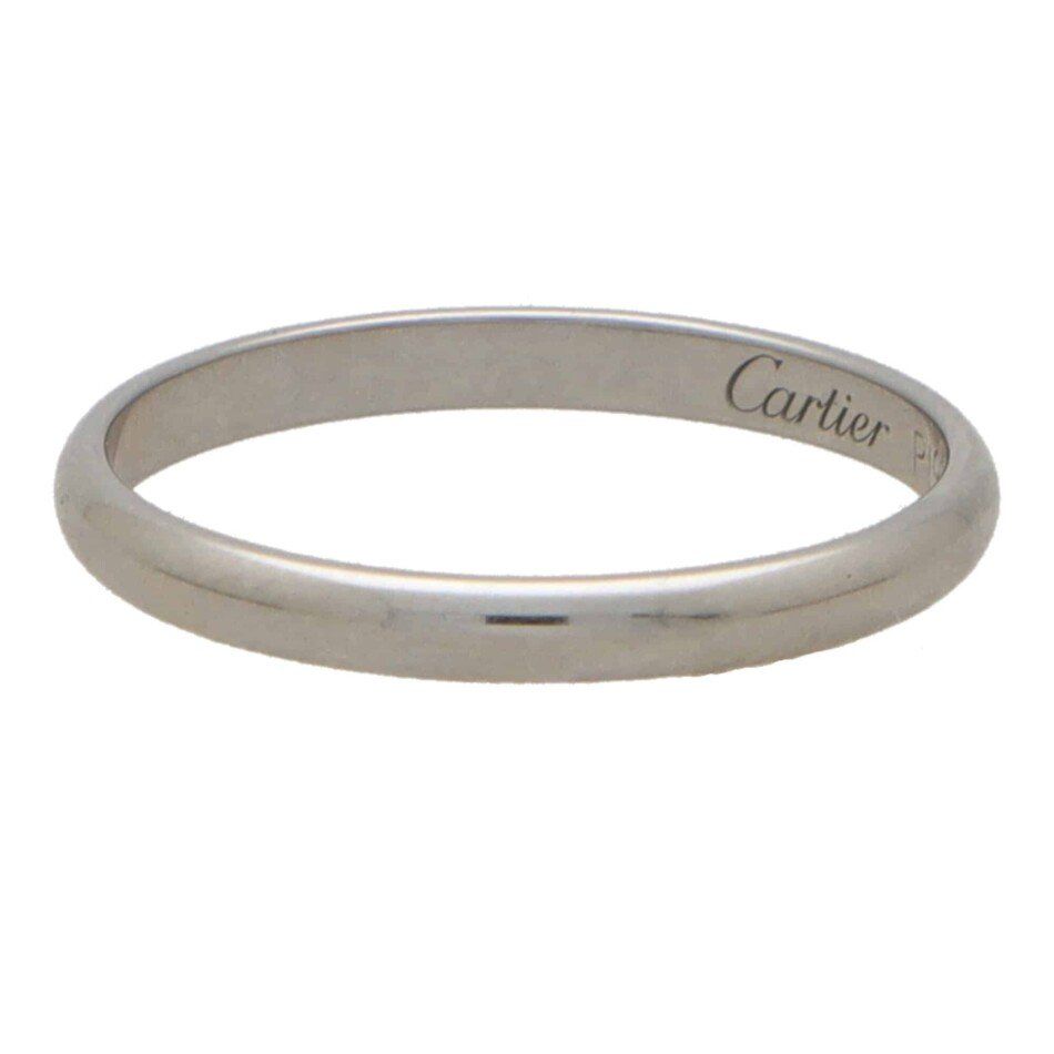 Cartier Anelli: CARTIER 1895 EHERING PLATIN GR.59 – Usato da Bottighofen venduto da menschenfamilie