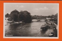 Rheinfelden  mit Schiff   -   alte Ansichtskarte von 1927